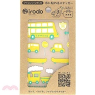 【irodo】免熨燙纖維專用手製轉印貼-交通黃綠