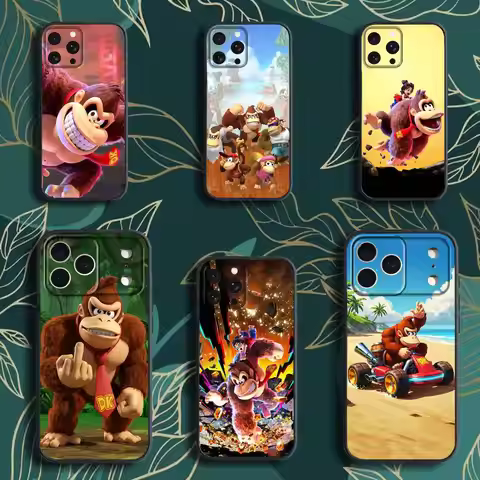 Donkey K-kong G-game Phone Case For iPhone 17,16,15,14,13,12,Pro,Max,Plus,E,SE4,Air,Mini Black Soft 