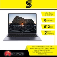 Huawei MateBook 14 Laptop i5 11th-53011XNF (Space Gray) (i5-1135G7/8GB D4/512GB SSD/1.40" 2K/Wins 10