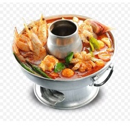 PERIUK STEAMBOAT/THAI ALUMINIUM TOMYAM POT/ALUMINIUM SHABU POT/HOT POT CHARCOAL_PERIUK TOMYAM ARANG(