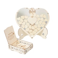 Wedding Guest Book Alternative Rustic Wooden Heart Drop Box Wedding Baby Shower Anniversary Drop Top