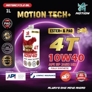 MOTION 4T 10W40 ESTER + PAO API SP 1L Fully Synthetic SCOOTER Engine Oil Minyak Hitam Pelincir