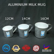 Aluminium Milk Mug 12cm~16cm Coffee Teh Tarik Mug Cawan Besar Teh Tarik Ceduk Air Panas