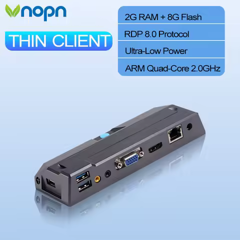 R1 Pro Thin Client Zero Client Quad-core 2.0Ghz 2G RAM 8G Flash Arm 1080p Cloud Terminal Virtual Com