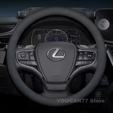 Leather Car Steering Wheel Cover For Lexus UX250h TX350 TX500h TX550h+ UX300e LX600 LM LBX IS RZ GX 