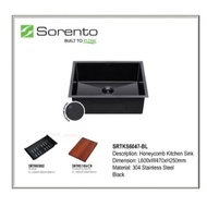 Sorento SRTKS6047-BL Honeycomb Texture Undermount  Kitchen Sink