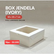 18pc CAKE BOX 18x18x7 HAMPERS BOX 18x18x7 CAKE BOX/ IVORY POLOS
