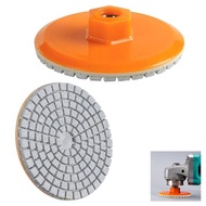 2 Pack Diamond Polishing Pads 3 inch Buffing Wheel Abrasive Disc with Integrated M10 Backing Base fo
