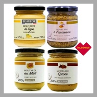 BEAUFOR Djon Mustard / Honey Mustard / Hot English Mustard / Whole Grain Mustard , 200gm