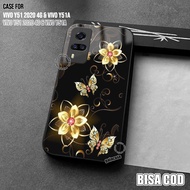 Softcase For Vivo Y51 2020 4G Latest Vivo Y51A/ Butterfly Fashion For Men and Women - Softcase Glass