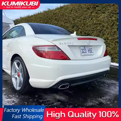 Painted Rear Boot ABS Spoiler For Mercedes Benz SLK R172 SLK250 200 350 55 2012+ Obsidian Black 197