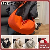 LIZMON Dumpling Bag, Solid Color Large Capacity Commuting Bag, Simple Lightweight Dumpling Shape Underarm Bag Students