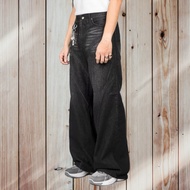 Baggy Jeans with Broken Pattern - ASTRAL Flow Black Abyss - Streetwear Baggy Style - Wide Baggy Jean