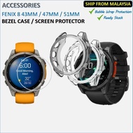 Accessories - Fenix 8 43mm 47mm 51mm Screen Protector Bezel Protection Case