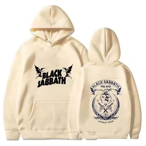 Fall Hoodie Sabbath Men's Vintage Rock Women's Casual Print Heavy Metal Band Album Concert Sabbath M