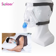Reusable CPAP Full Face Mask Auto CPAP BiPAP Accessories with Headgear Headband Use for Cushion Travel Sleep Apnea and Snoring