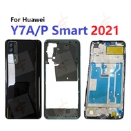 Back cover housing middle frame for Huawei Y7A P smart 2021 lcd front Frame