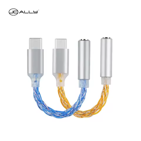 JCALLY JM6 Type-C to 3.5mm CX31993 digital audio portable decoding amp Hifi DAC mobile USB Type C to