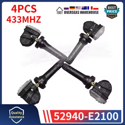 4PCS Tire Pressure Monitor Sensor 52940-E2100 For Hyundai C-Sedan EV Santa Fe [MX5] Tucson [NX4] Kia