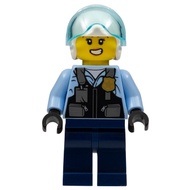 Original Lego City - Police Officer (Rooky Partnur, Jet Pilot with Dark Blue Pants) 60317 Minifigure