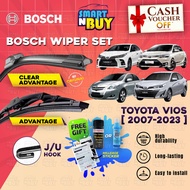 Bosch Clear Advantage Wiper Set Front Windshield Cleaner Wiper Vios Ncp150 2007 - 2023 Viper Vios Nc