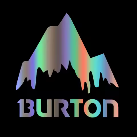 Hot Sell Burton Mountain Ski Snowboard Car Sticker Window Bumper Drift Art Vinyl Decal Decoration Hi