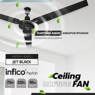 Kipas Angin Gantung Besar Jumbo 56 Inch INFICO RCF56E Kipas Atap Plafon Langit-Langit 75 Watt