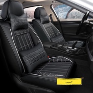 Perdana Axia Bezza Myvi Vivo V6 Vios 2011-2018 Hilux Inspira Semi Leather Car Seat Cover 5-seater Universal Car Seat Cover Is Waterproof And Breathable, Suitable for All Seasons 9