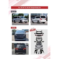 Toyota Vellfire Alphard ANH20 to AGH40 AH40 bodykit body kit bumper grill head tail lamp light fende