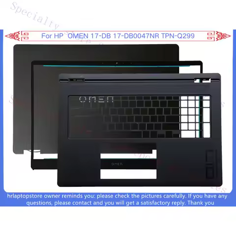 R+ Brand New, Suitable for HP OMEN 17-DB0047NR TPN-Q299 LCD Back Cover/Bezel/Palm Rest