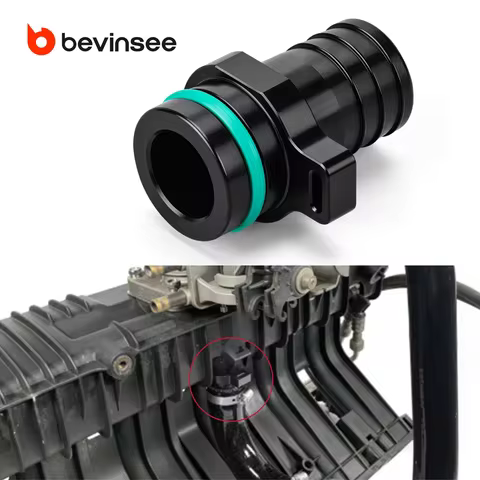BEVINSEE Billet Aluminium Air Hose Connector for BMW M50 S50 E36 320i 325i 325is M3 E34 520i 525i 52