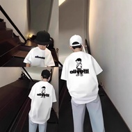 T TW2025 New Style Trendy Fashion Boys Heavy Cotton Short-Sleeved Casual Top T-Shirt Fashionable All