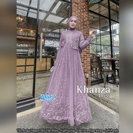 [SephiaStore] Khanza Dress Brokat/Model Baju Batik Kombinasi Brokat/Dress Batik Kombinasi Brokat Lengan Panjang/Model Gamis Brokat Kombinasi Polos Terbaru/Dress Brokat Sage Green/Dress Korea/Model Gaun Brokat Mewah/Dress Bridesmaid/Cardigan Brokat Pesta