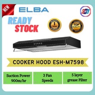 ELBA COOKER  HOOD ESH-M7598 -ELBA WARRANTY MALAYSIA