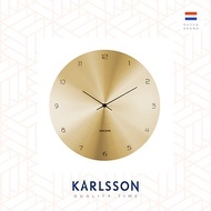 荷蘭Karlsson, Wall clock 40cm Dome Disc 拱面薄金色掛鐘