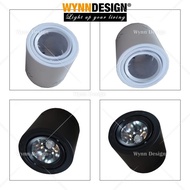 Wynn Design LED Ceiling Light Surface Downlight LED Milo Tin AR111 & Par30 Bulb Round Black Round Wh