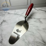 (12 PC) BISON Cement Trowel Oval Pointed Ladle Wooden Handle 6 7 8 Inch | SJ ABADIE |