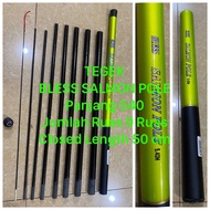Joran Tegek Carbon 540 cm Bless Salmon Pole Ruas Pendek