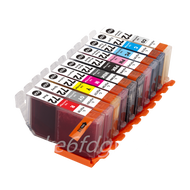 เข้ากันได้  PGI72 ใช้ทดแทนตลับ PGI-72 1 ชุด 10 ตลับ ( 10 สี ) สำหรับ Canon PIXMA Pro-10 PIXMA PRO-10