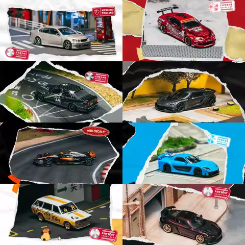 [PreSale] Tarmac Works 1:64 Aristo JZS161 Vertex TE3005 Soarer 190E Gemera MCL60 RX7 VeilSide Bluebi