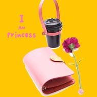 Princess Beverage Bag.Foldable Handmade Leather Beverage Bag