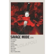 Savage Mode Album Cover Poster - 21 Savage
