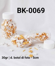 BK-0069 Sprinkles sprinkle sprinkel 30 gram mutiara bintang emas