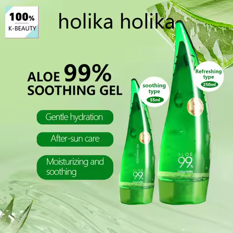 HOLIKA HOLIKA Aloe Soothing Gel,Soothing & Refreshing,Moisturizing & Lightweight,Fast-Absorbing,K-Be