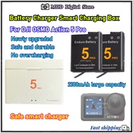 For DJI OSMO Action 5 Pro Battery Charger Smart Charging Box 2100mAh Battery For DJI Action 5 Pro