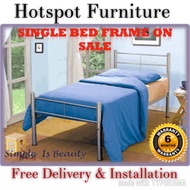 Metal Single  Size Bed Frame with Pull Out / Bedframe / Pullout Beds / Bedroom Furniture