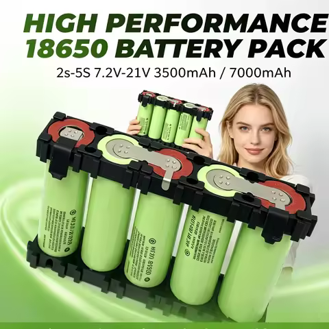 7.4V-25.2V 3500mAh 7000mAh 18650 Battery Pack, 18650-35E 34B Cells Custom Welded, 2S1P 3S2P 4S1P 5S2