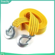 livecity|  300cm High Strength U-shape Eagle-like Hook Car Vehicle Tow Rope Auto Accessory