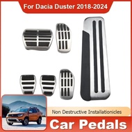 Stainless Steel AT MT Car Foot Pedals Accessories Gas Fuel Brake Restfoot Pedal for Renault Dacia Du
