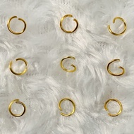 LARGE OPEN GOLD JUMPRING (8mm)